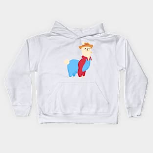 Farmer Llama Kids Hoodie